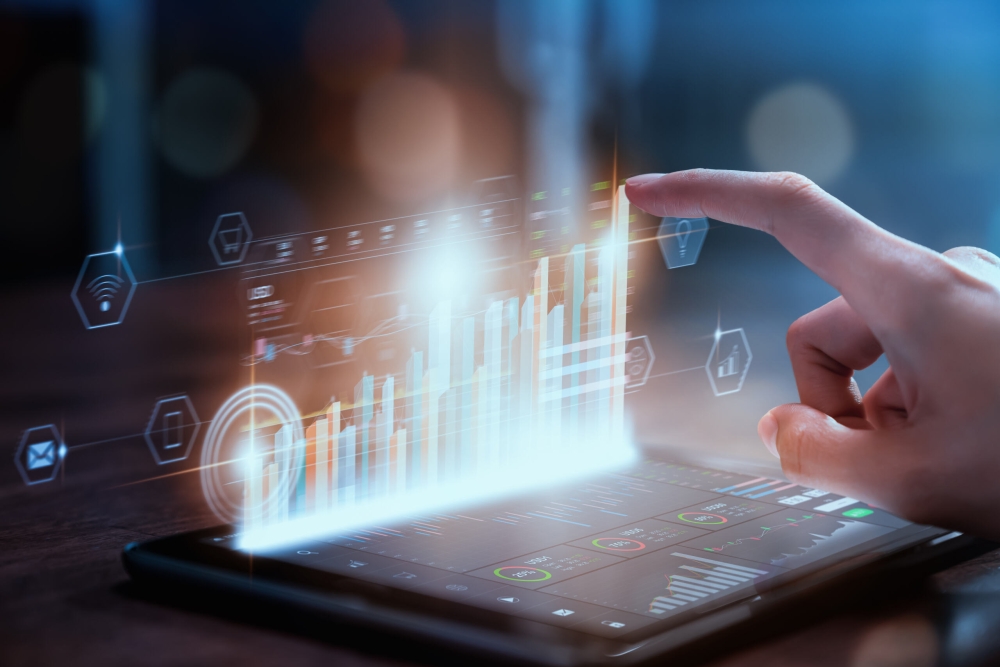 Data on a screen